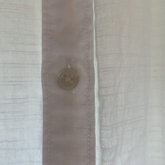 Men’s white large button down shirt from H&M - Picture 3 of 4